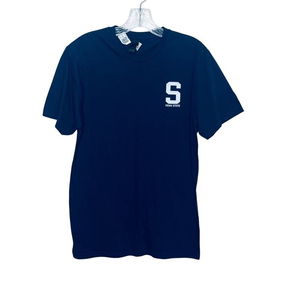 Penn State Tshirt Mens Small Blue Gildan Softstyle Short Sleeves Fanwear - Picture 1 of 8